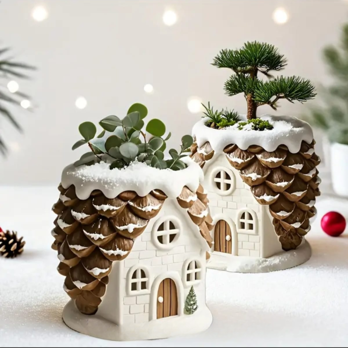 Căsuță din ipsos Suport Creioane, 9x8.5cm [3]