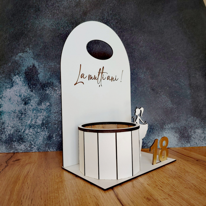 Cutie din mdf pentru aranjamente florale, 20x31cm [2]