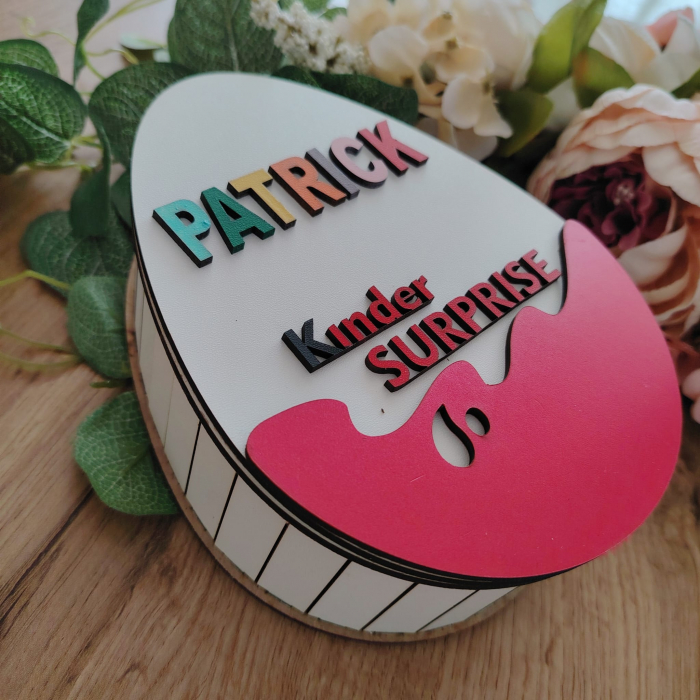 Cutie Surpriza Ou Kinder, personalizabila, 17x13cm [2]