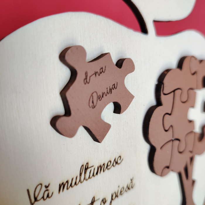 Decoratiune din lemn de apreciere cu suport 16x19.5cm [4]