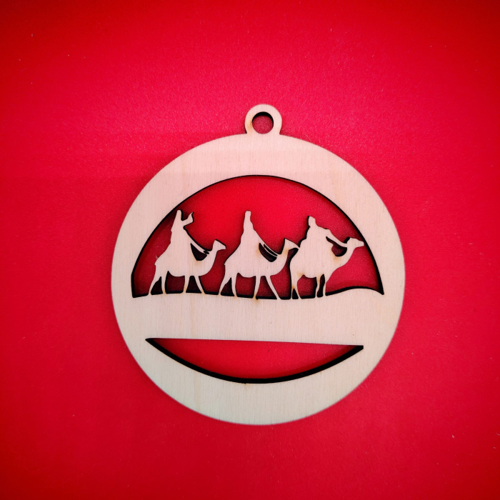 Decoratiune din lemn Glob M6 9x8cm [1]