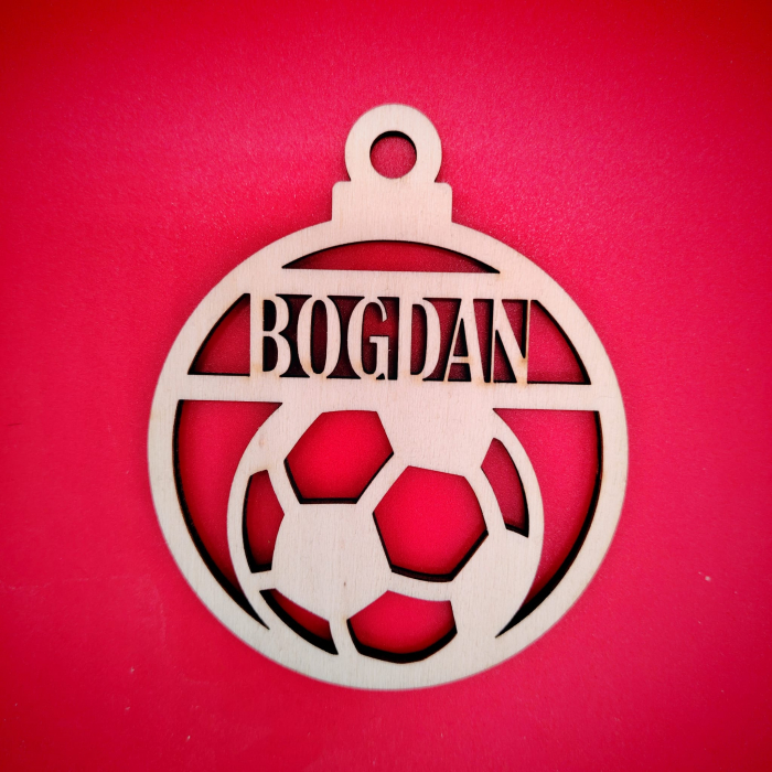 Decoratiune din lemn Glob pentru Sportivi M2 9cm [1]
