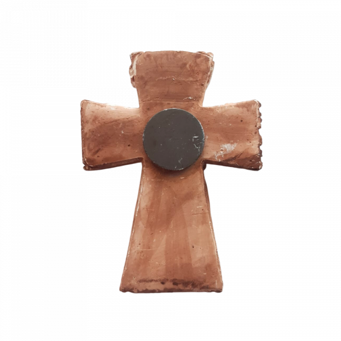 Decoratiune ipsos Cruce cu magnet 7.5x6cm [2]