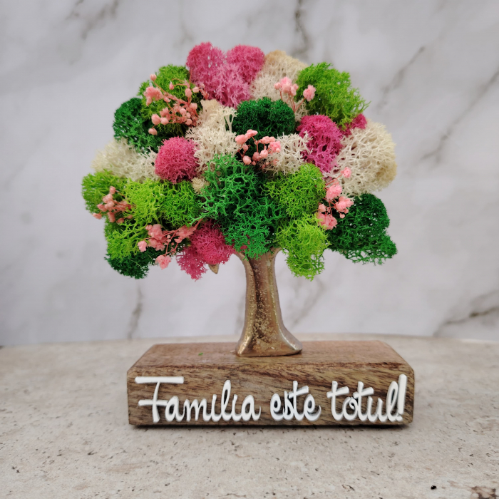 Decoratiune Pom cu licheni, personalizabil, 12x15cm [4]