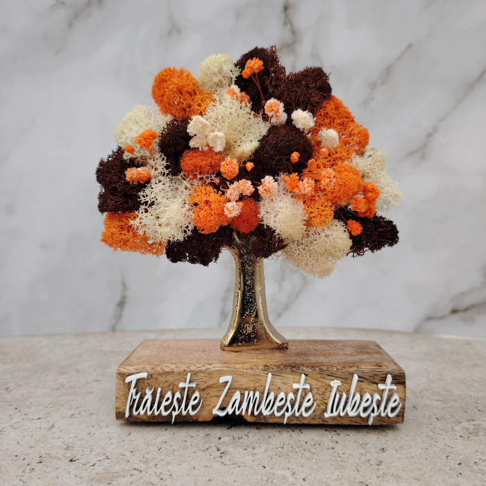 Decoratiune Pom cu licheni, personalizabil, 12x15cm [3]