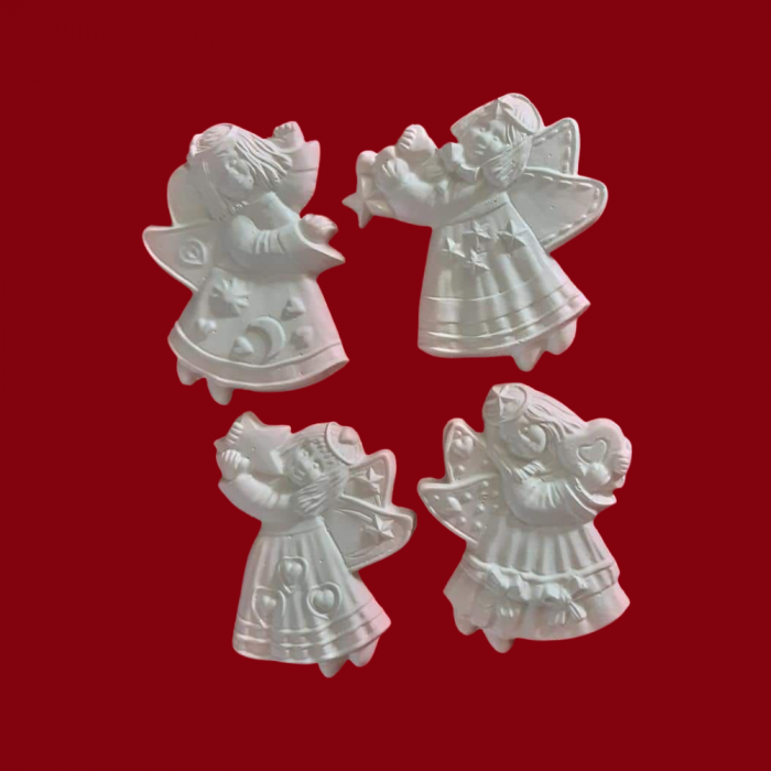 Figurine din ipsos set 4 Ingeri [1]