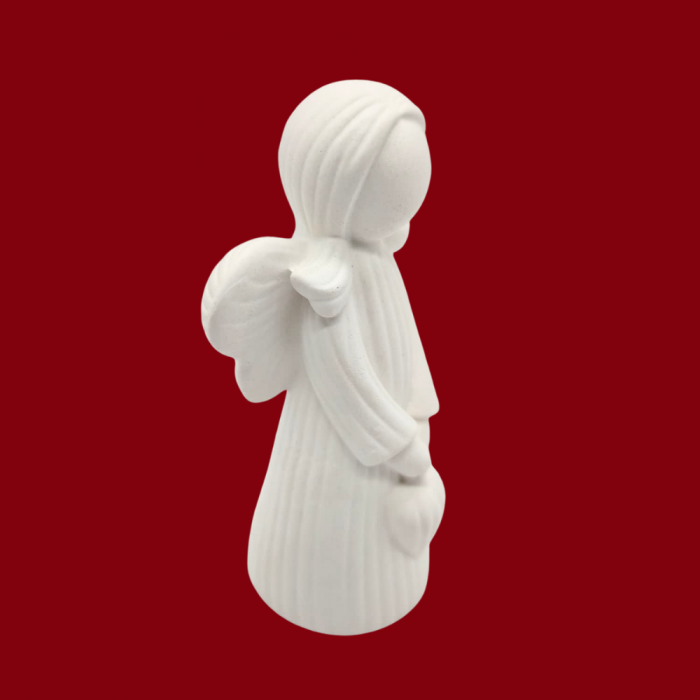 Figurina din ipsos Ingeras 3D cu Inima, 9x4,5cm [3]