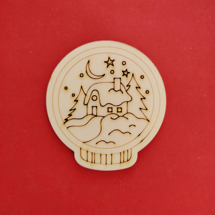 Figurina din lemn pentru pictat Glob 7cm [1]