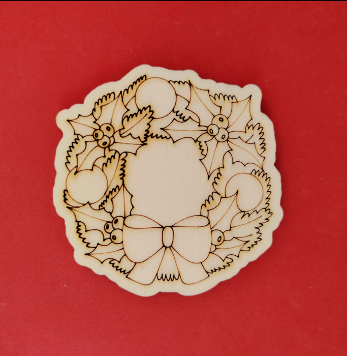 Figurina din lemn pentru pictat Coronita 8cm [1]