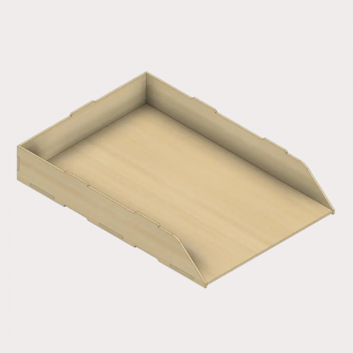 Organizator de birou pentru hartie A4, din lemn [1]