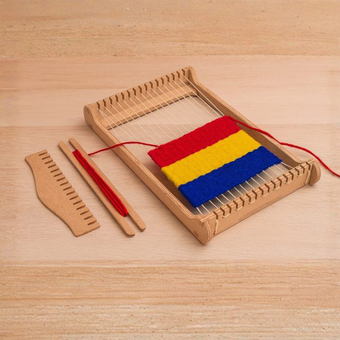 Razboi de tesut din lemn, 17x10cm [2]