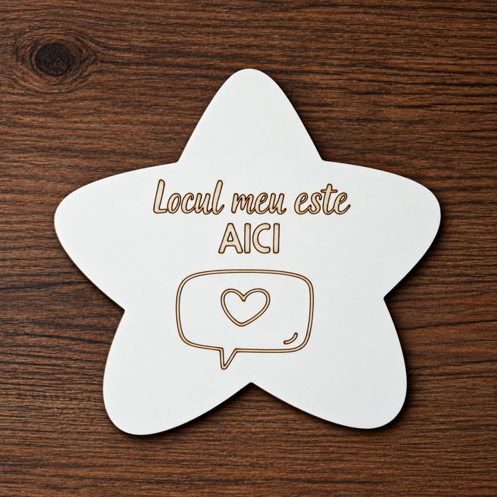 Set 10 piese din MDF Statia Afirmatiilor, pentru gradinita, 18x19cm [6]