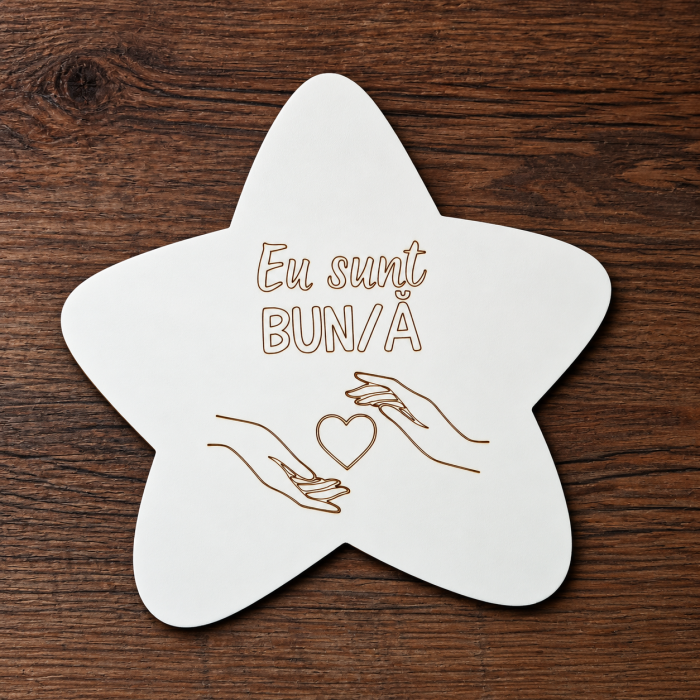 Set 10 piese din MDF Statia Afirmatiilor, pentru gradinita, 18x19cm [3]