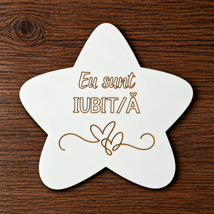 Set 10 piese din MDF Statia Afirmatiilor, pentru gradinita, 18x19cm [9]