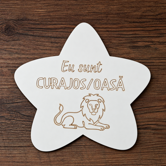 Set 10 piese din MDF Statia Afirmatiilor, pentru gradinita, 18x19cm [5]