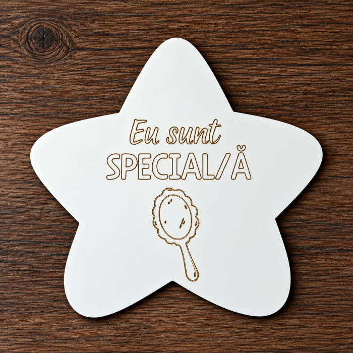 Set 10 piese din MDF Statia Afirmatiilor, pentru gradinita, 18x19cm [8]