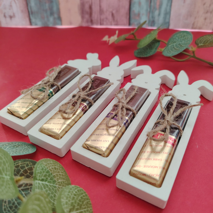 Set 4 decoratiuni ipsos pentru cadou Pasti 13x3cm [3]