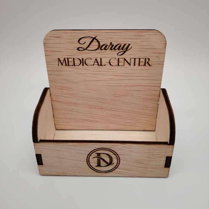 Suport carti vizita, din lemn, 9.5x5x5cm [4]