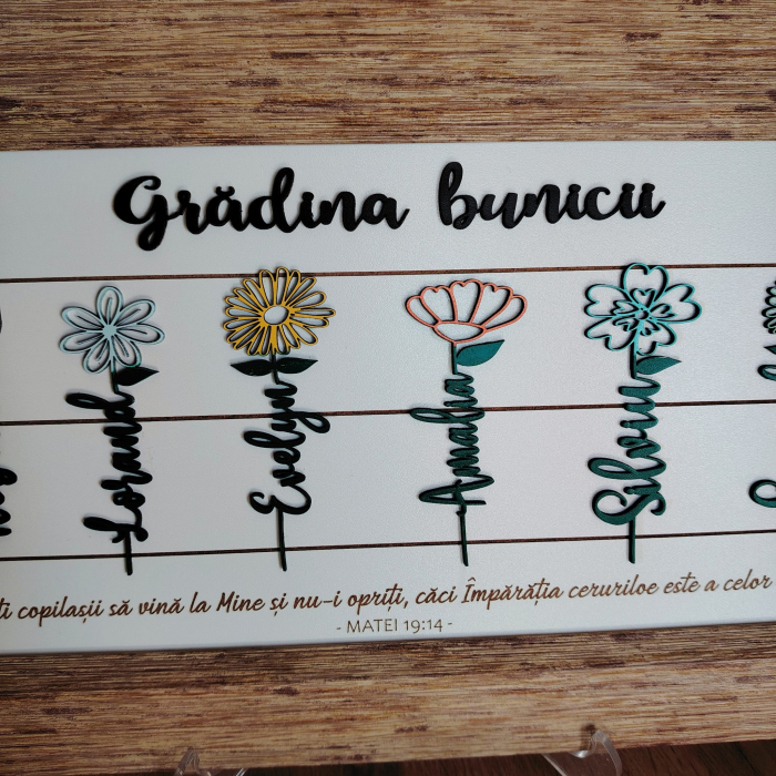 Tablou personalizabil Gradina Bunicii, 48.5x28.5cm [4]