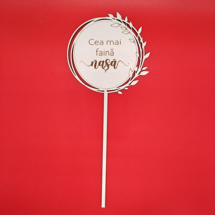 Topper din MDF M2, personalizabil, 25cm [6]