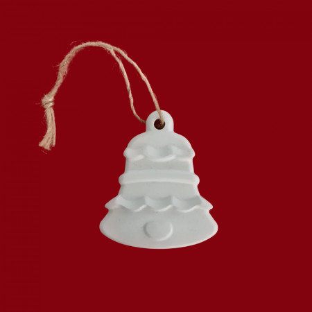 Figurine Craciun - Figurina din ipsos Clopotel, cu snur