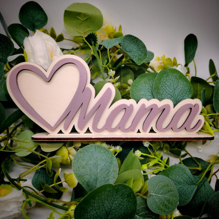 Decoratiune din lemn Mama 26x10cm [2]