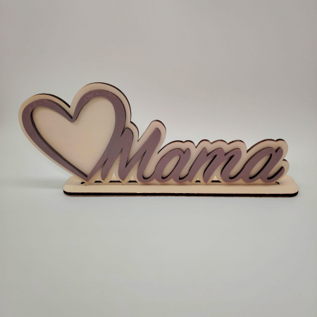 Decoratiune din lemn Mama 26x10cm [1]