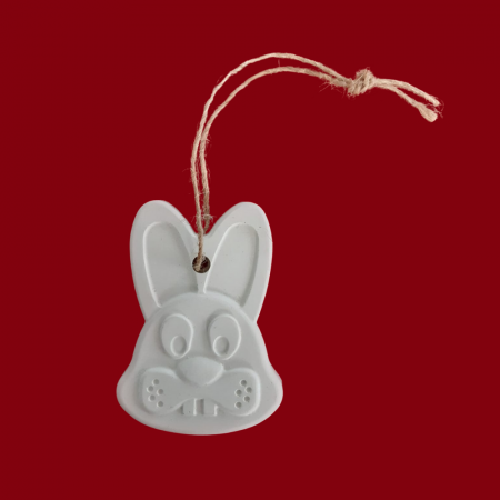 Figurine Pasti - Figurina din ipsos Iepure, cu snur