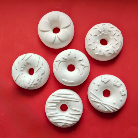IPSOS - PRAF CERAMIC - Set 6 figurine din ipsos Gogosi, D=7cm