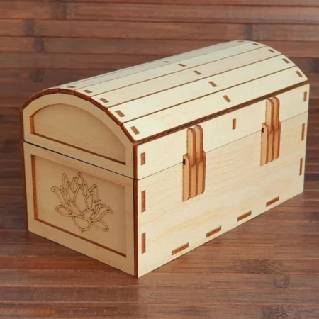 Cutie din lemn Cufarul Dorintelor 20x12cm [4]