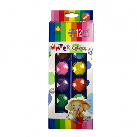 ACCESORII - Acuarele 12 culori si pensula