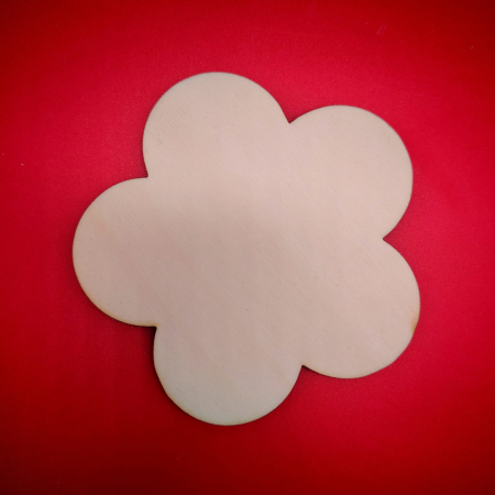 Blank din lemn pentru crafturi Floare, natur [1]
