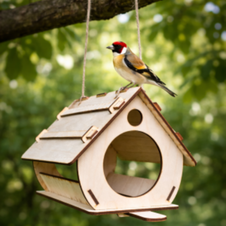 Casuta din lemn pentru pasari, 18x17cm [2]