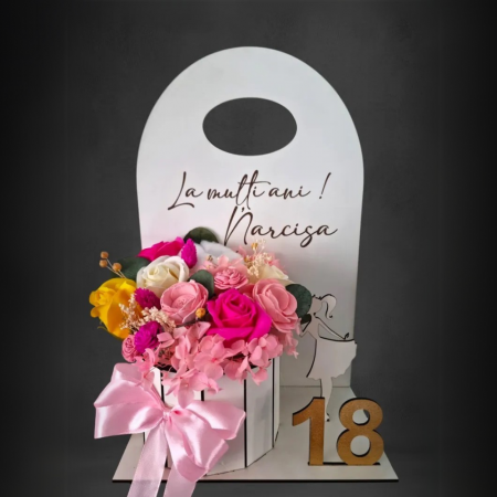 Cutie din mdf pentru aranjamente florale, 20x31cm [4]