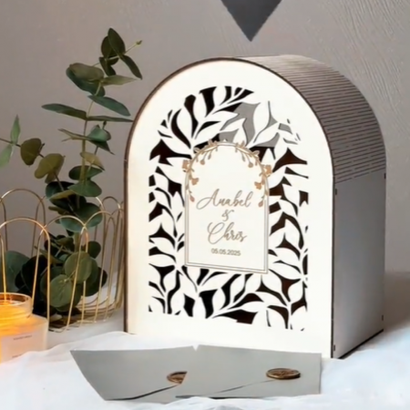 Nunta - Cutie din MDF pentru darul de nunta 22x28cm