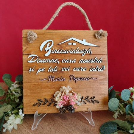 DECORATIUNI PENTRU PERETE - Decoratiune de perete 35x29cm Binecuvantarea Casei