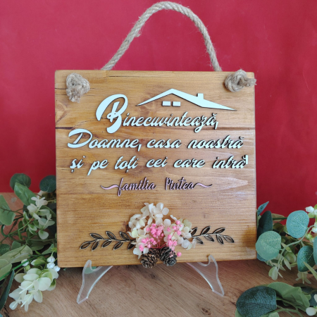 TABLOURI SI FOTOGRAVURA - Decoratiune de perete 35x29cm Binecuvantarea Casei