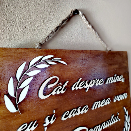 Decorațiune de perete cu verset 35x29cm [1]