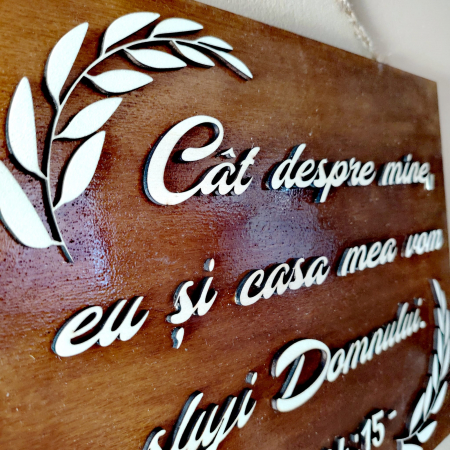 Decorațiune de perete cu verset 35x29cm [2]