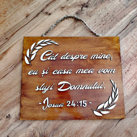 DECORATIUNI PERSONALIZATE - Decorațiune de perete cu verset 35x29cm