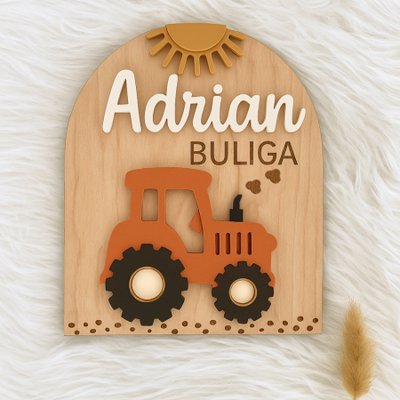 TABLOURI SI FOTOGRAVURA - Decoratiune de perete personalizata cu nume