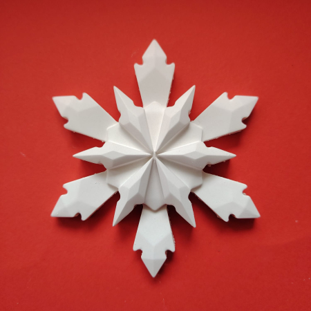 Figurine Craciun - Decoratiune din ipsos Fulg, 10x9cm