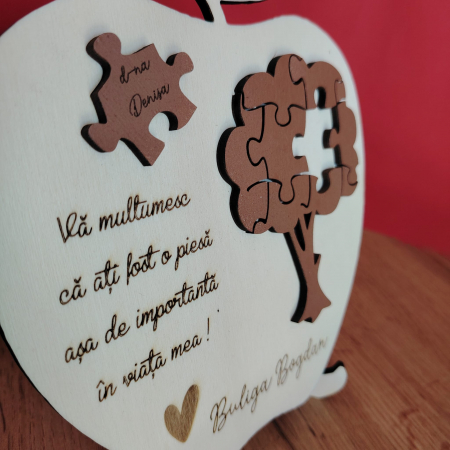 Decoratiune din lemn de apreciere cu suport 16x19.5cm [2]