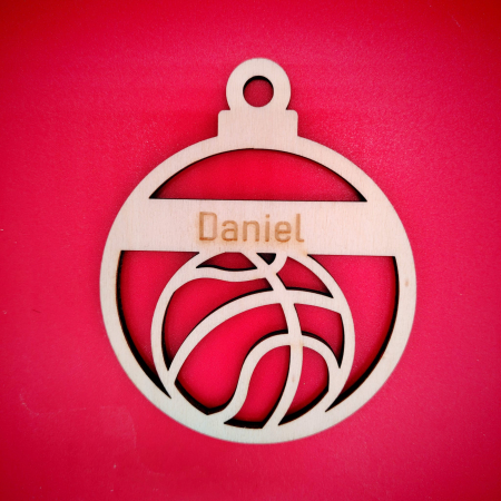Decoratiune din lemn Glob pentru Sportivi M1 9cm [3]