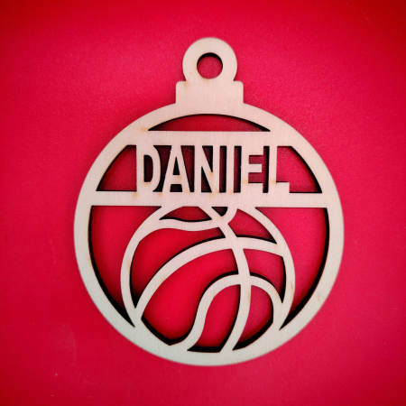 Decoratiune din lemn Glob pentru Sportivi M2 9cm [3]