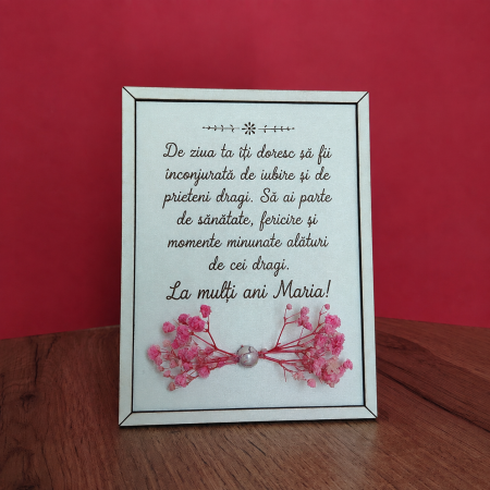 TABLOURI SI FOTOGRAVURA - Decoratiune din MDF 15x12cm, personalizabila