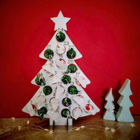 Decoratiune din MDF Calendar de Advent cu suport 27x39cm