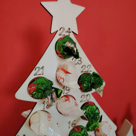 Decoratiune din MDF Calendar de Advent cu suport 27x39cm [2]