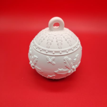 IPSOS - PRAF CERAMIC - Decoratiune din praf ceramic Glob 3D, cu capac, 8x7cm