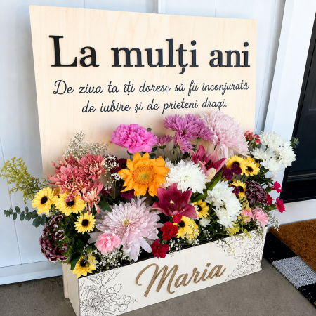 CUTII DIN LEMN - Decoratiune pentru evenimente 27/37cm 45/60cm